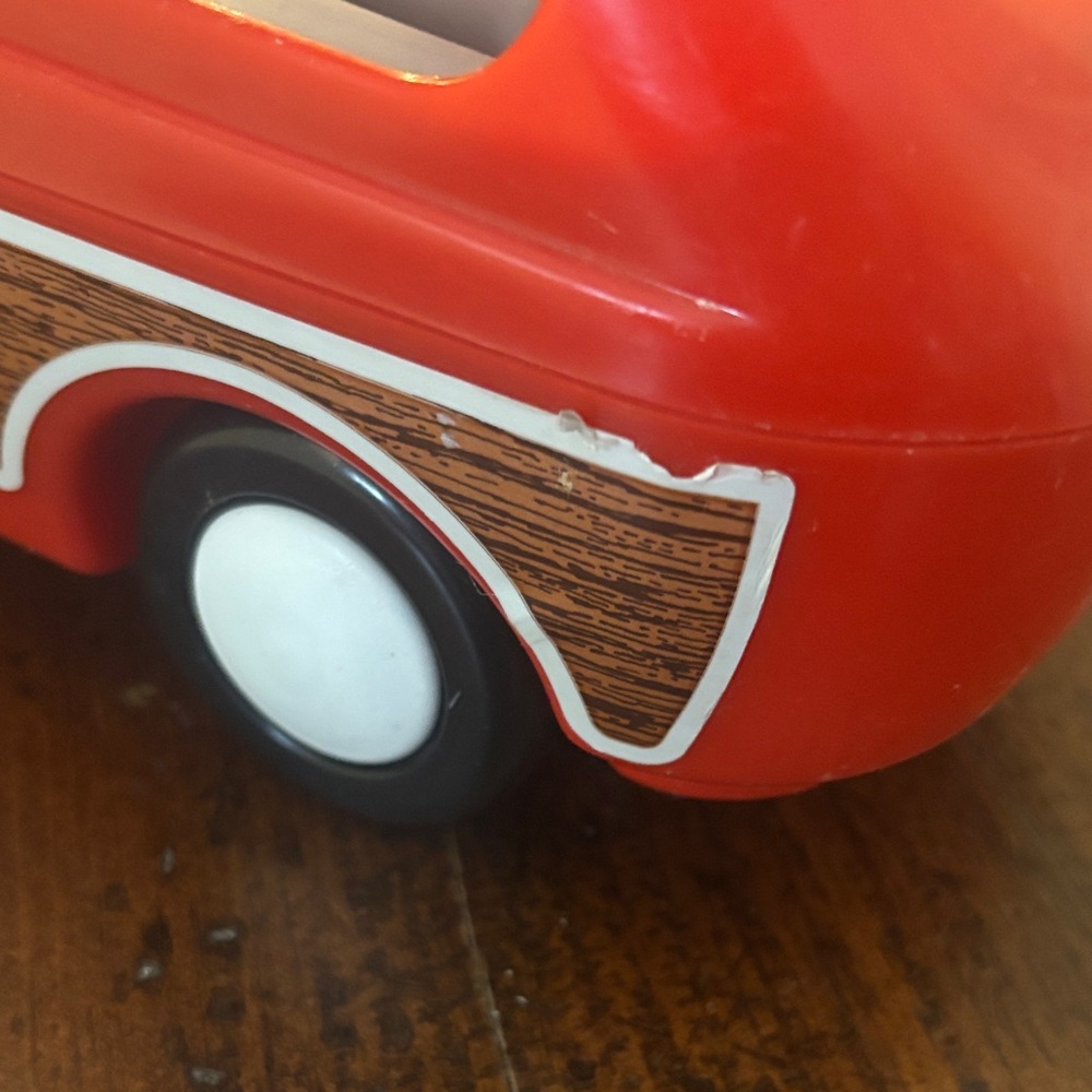 Red Toy Van for Kids Vintage - Picture 2 of 7